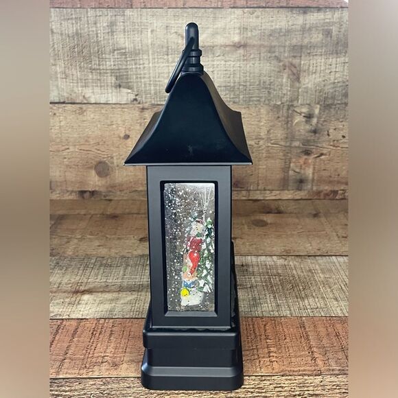 Winter Lane Musical Glitter Globe Lantern - Santa Scene Sold out on HSN!! EUC - Picture 8 of 9